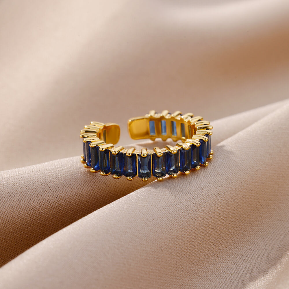 Rainbow  Rhinestone Ring